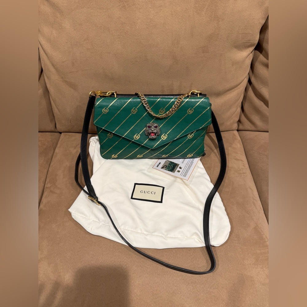 Rare double sided thiara double enevelope crossbody